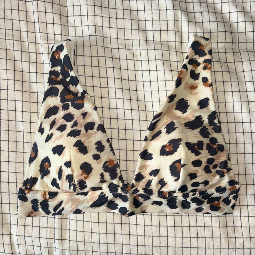 Aerie Animal Print Bikini Top